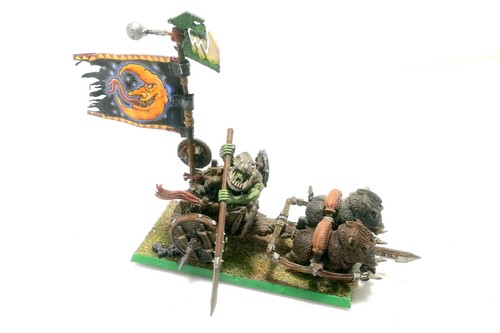 WARHAMMER ORCS AND GOBLIN ARMY HORSEBACK TROUPS - CAVALLERY BATTLE CUTOM PAINTED - Imagen 5 de 5