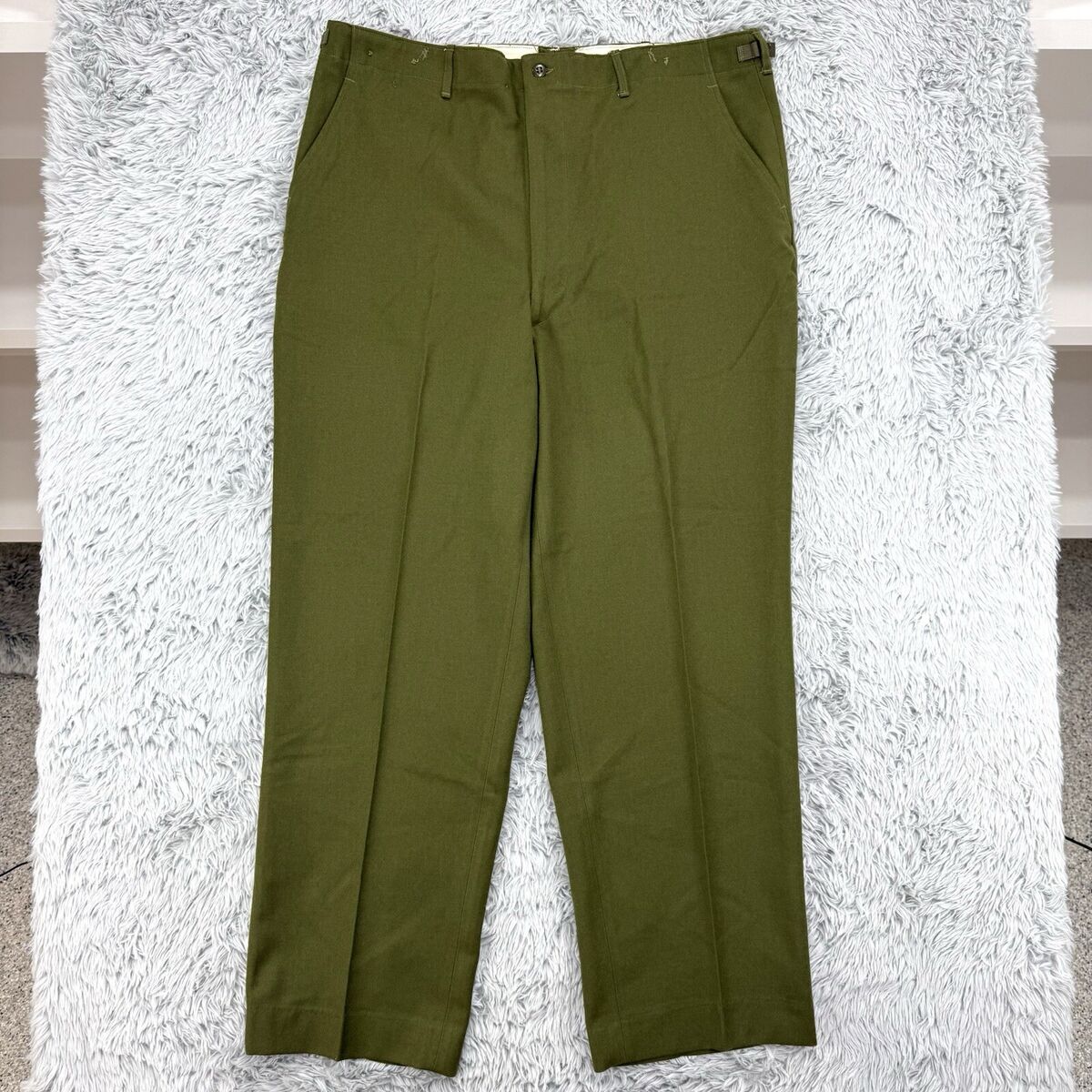M-1951 Field Pants Men's XL Long 44x33.5 Green VTG 50s Wool M-1951 Field Pants Men's XL Long 44x33.5 Green VTG 50s Wool
