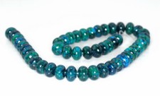12X8MM CHRYSOCOLLA GEMSTONE RONDELLE LOOSE BEADS 7.5inch