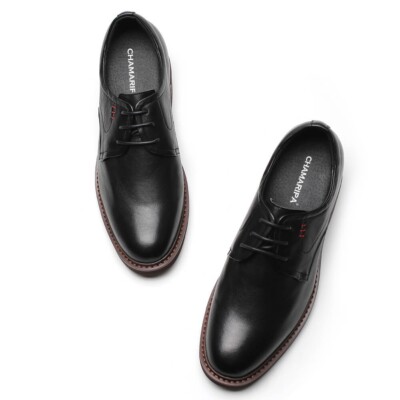 US7.5 CHAMARIPA Elevator Shoes Men Black Dress Shoes Height  display picture 1