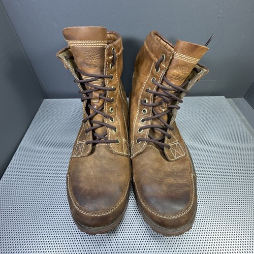 Men's TIMBERLAND Heritage EARTHKEEPERS Waterproof 15551 Brown BOOTS US Size 12 - Picture 3 of 15