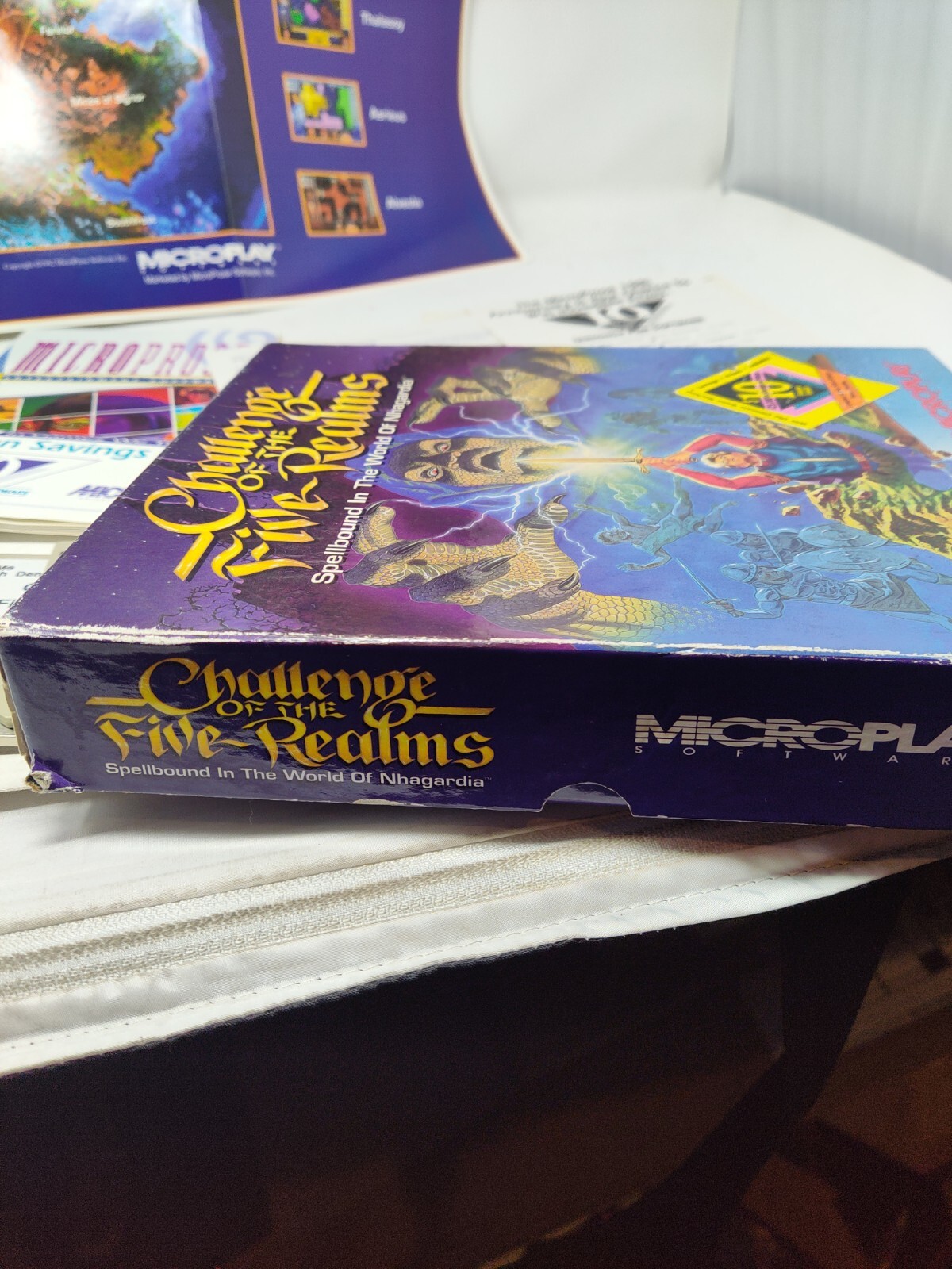 Challenge of The Five Realms MicroPlay Spellbound World Nhagardia 3 1/4 IBM  PC