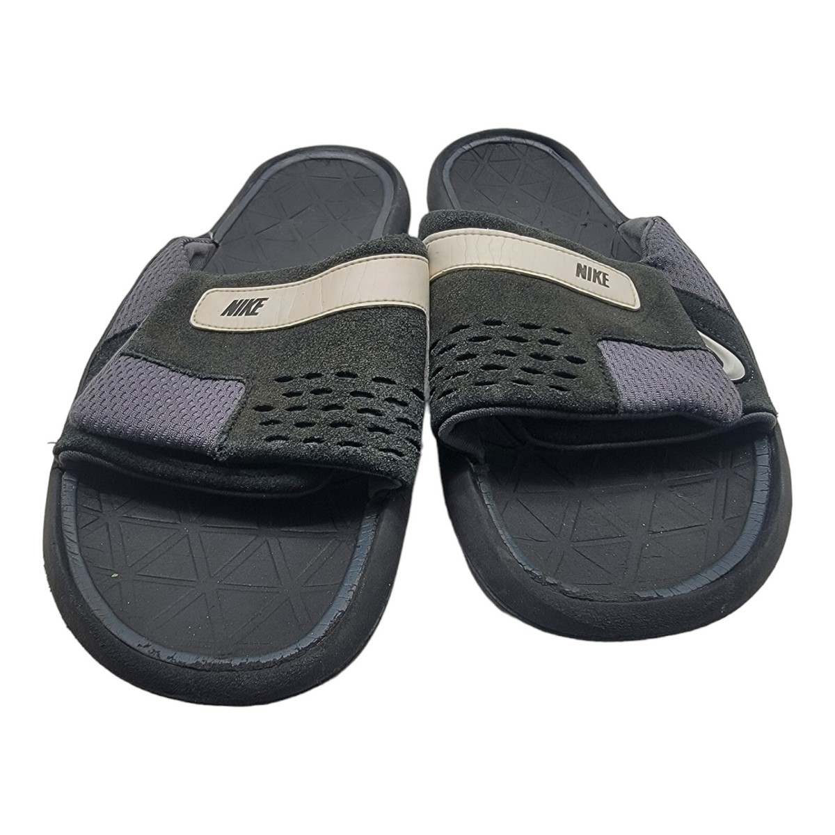 Vintage Nike Shoes Mens Size 8 Black 1990s Flip Flop Slides