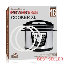 Original Sealing Ring for 10 Qt Power Pressure Cooker XL Replacement Silicone Ga