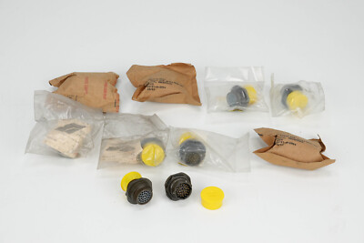 Lot of 10 Souriau ms3114e16-26p CONN RCPT FMALE 26P GOLD SLD CUP   * NOS Stock *