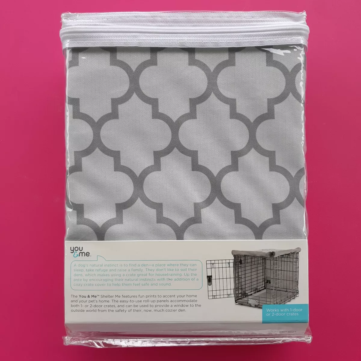 Shelter Me Crate Cover Petco Gray Design Reversible Roll Up Panels