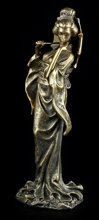 Geisha Figur - Koyuki mit Schirm - Statue Deko asiatisch - Bild 2 von 4