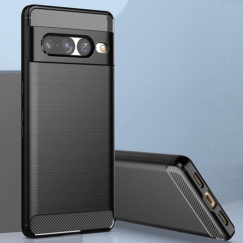 Shock Absorbing Carbon Fiber Soft Slim TPU Case fits Google Pixel 7 Pro Phone - 第 1/1 張圖片