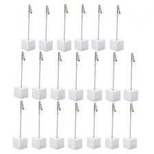 20pcs Table Number Holder Name Place Card Holder Memo Clip Holder Stand Note ...