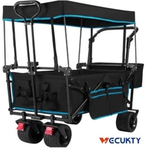 VECUKTY Blue,black stroller wagon