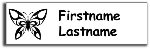 Personalized Pre-Cut Iron On Day Care / School Clothing Name Labels with Images - Picture 3 of 25