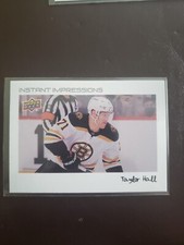 2022-23 Taylor Hall Instant Impressions Upper Deck Series 2 Hockey Boston Bruins