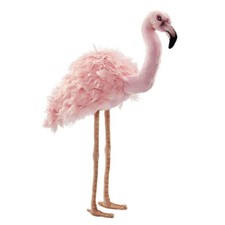 38cm Hansa Pink Flamingo Handmade Plush Soft Cuddly Realistic Stuffed Animal Toy