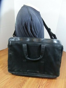 tumi leather computer bag