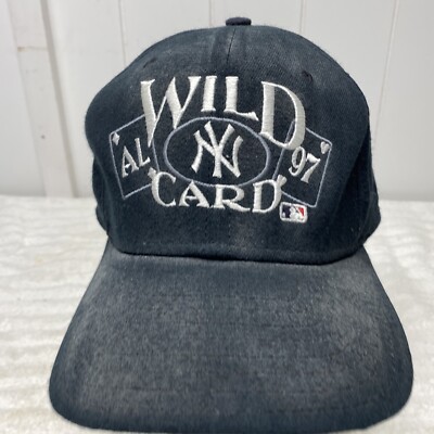 Vintage New York Yankees 97 AL Wild Card Blue Snapback New Era