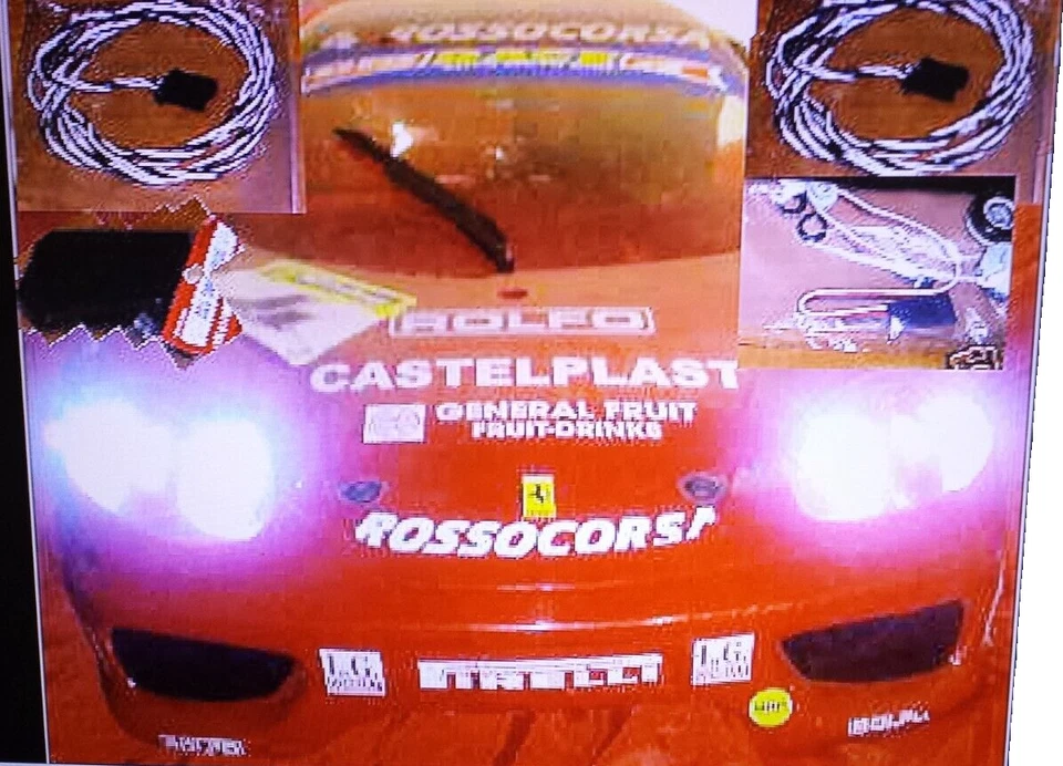 FERRARI 360 CHALLENGE 1/5 kit Completo LUCI+ supporti luci + centralina - Bild 2 von 3