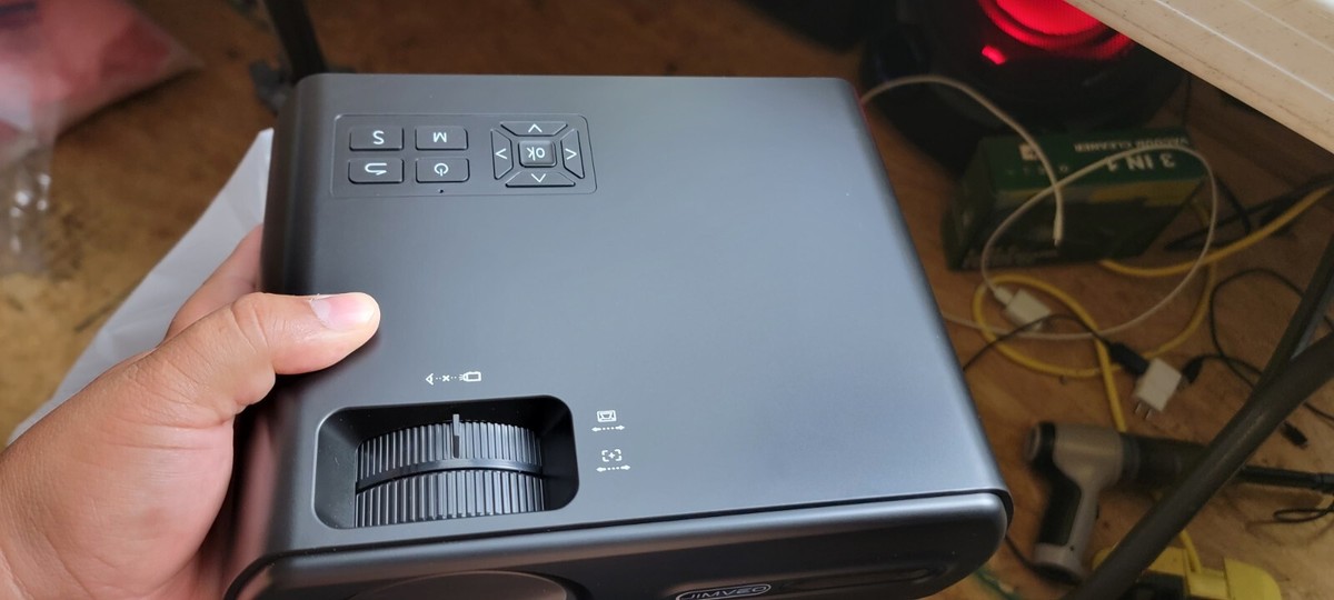 Jimveo Projector WiFi Bluetooth,9500L 380 ANSI Native 1080P