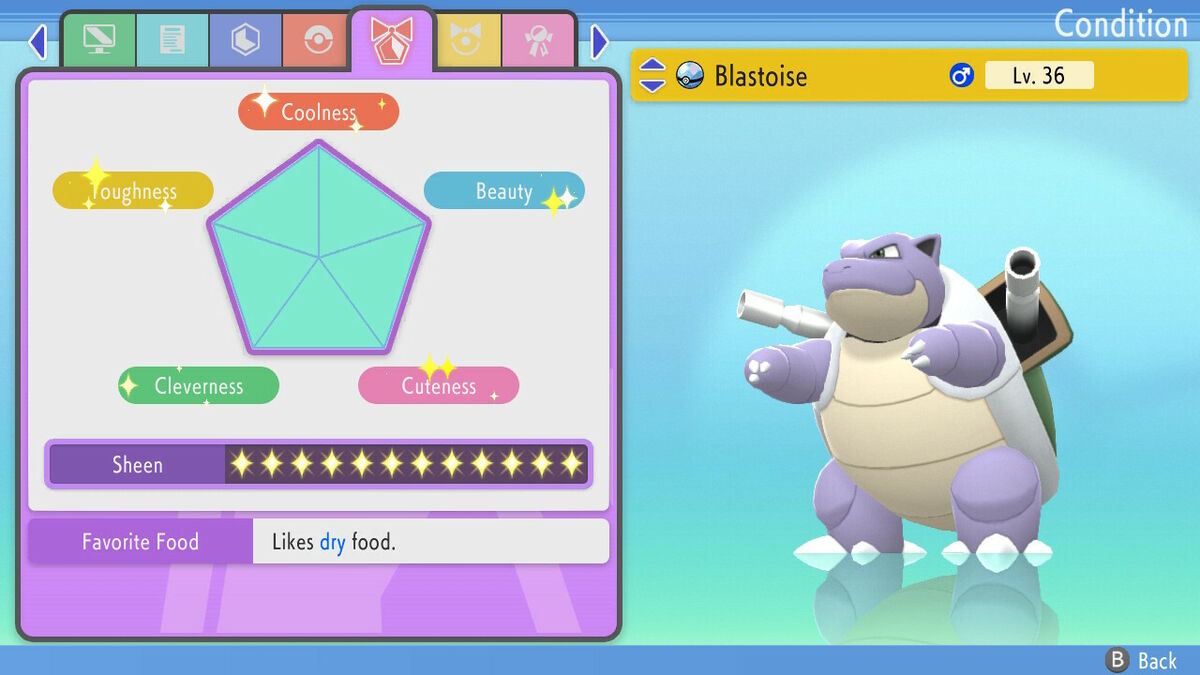 Pokemon Let's Go Shiny Blastoise 6IV-AV Trained