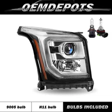 For 2015-2020 GMC Yukon Halogen LED DRL Projector Headlight Headlamp Right Side