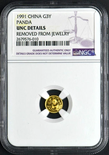 1991 China Panda Gold G3Y NGC Details.