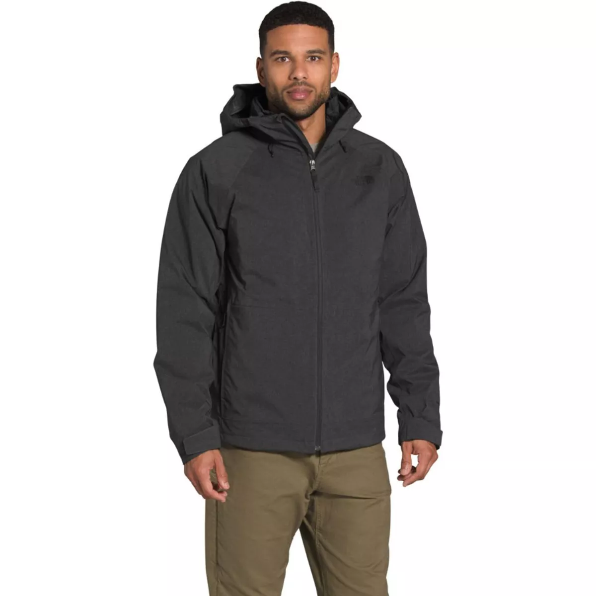 Complete Outerwear KIT] - Mens - The North Face (Dark Heather Grey, 3-in-1, Thermoball Eco Triclimate)