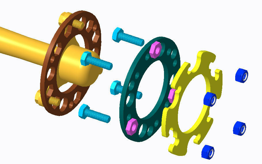 SUZUKI LT80  ホイール ハブ Suzuki LT80/KFX80 3/120 to 4/144mm or 4/156mm Front Wheels