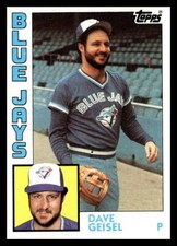 1984 Topps #256 Dave Geisel Toronto Blue Jays Baseball Card