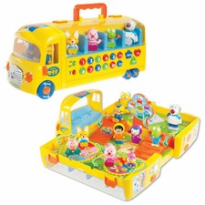 Pororo Melody School Bus with 10 friends Figures Kids Bus Toy