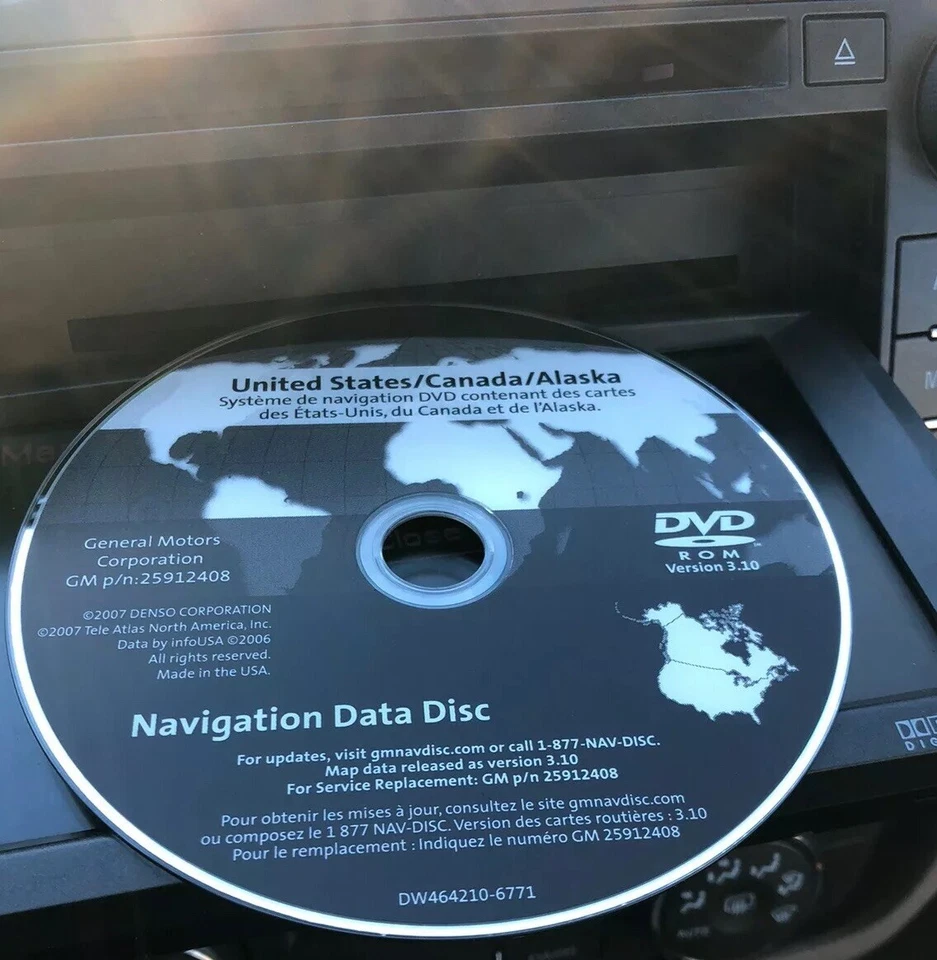 2007 2008 2009 2010 CADILLAC DTS SRX NAVIGATION 25912408 VER  3.10 OEM🟠 - Image 2 of 4