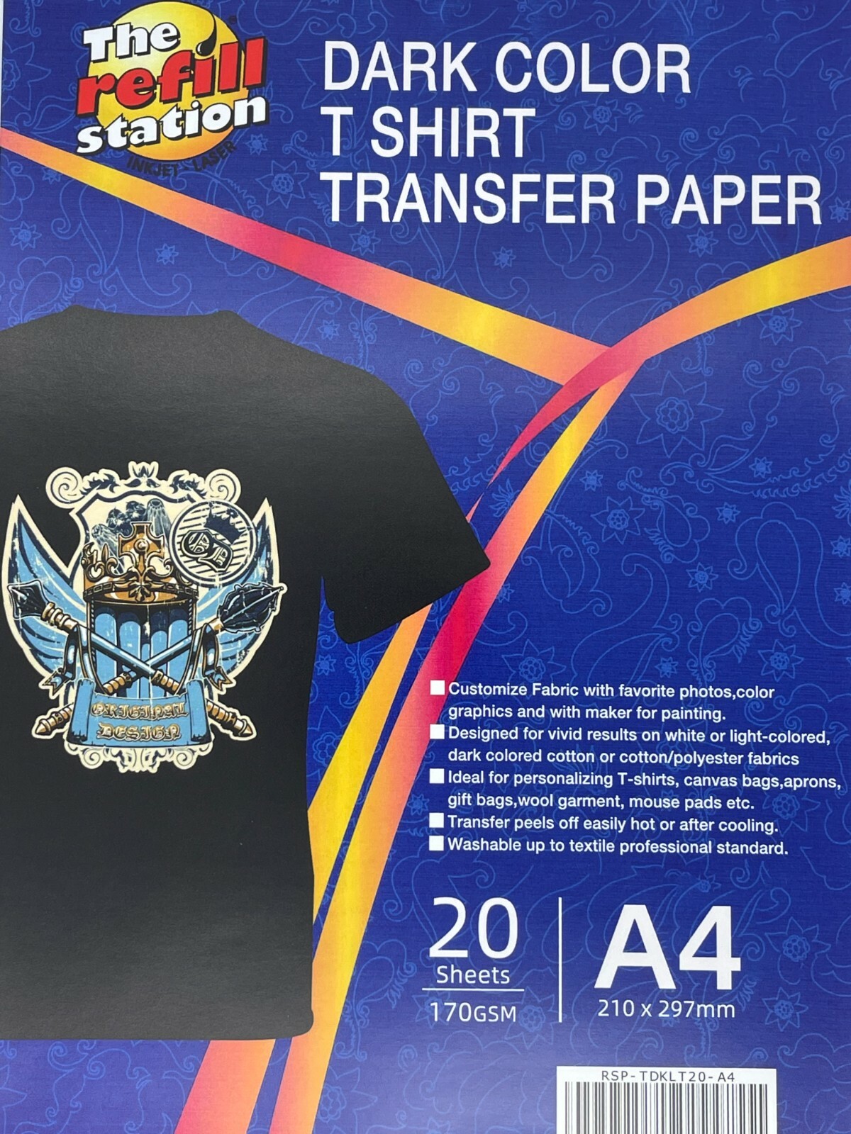 Inkjet Heat Transfer Paper For Dark T Shirt Fabric Sheets Pk Ebay