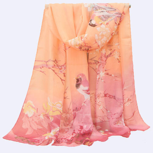 Long Soft Chiffon Scarf Plain Sheer Wrap Shawl Womens Large Stole Neck Scarves♧ - Picture 88 of 93
