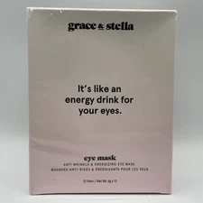 Grace & Stella Anti-Wrinkle & Energizing Eye Masks Box of 12 Mask Pairs ✨