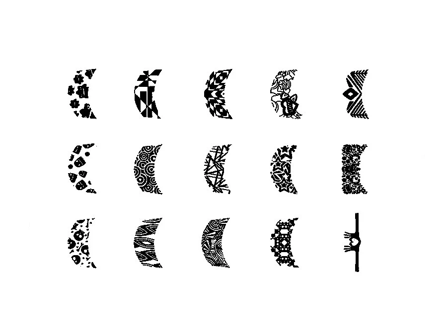 Original KONAD ® Stamping Nailart Design Schablone Square Image Plate - XL 02 - Bild 3 von 3