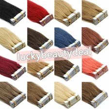 Seamless Super Tape in Human Hair Extensions Skin Weft Straight Remy Hair Thick