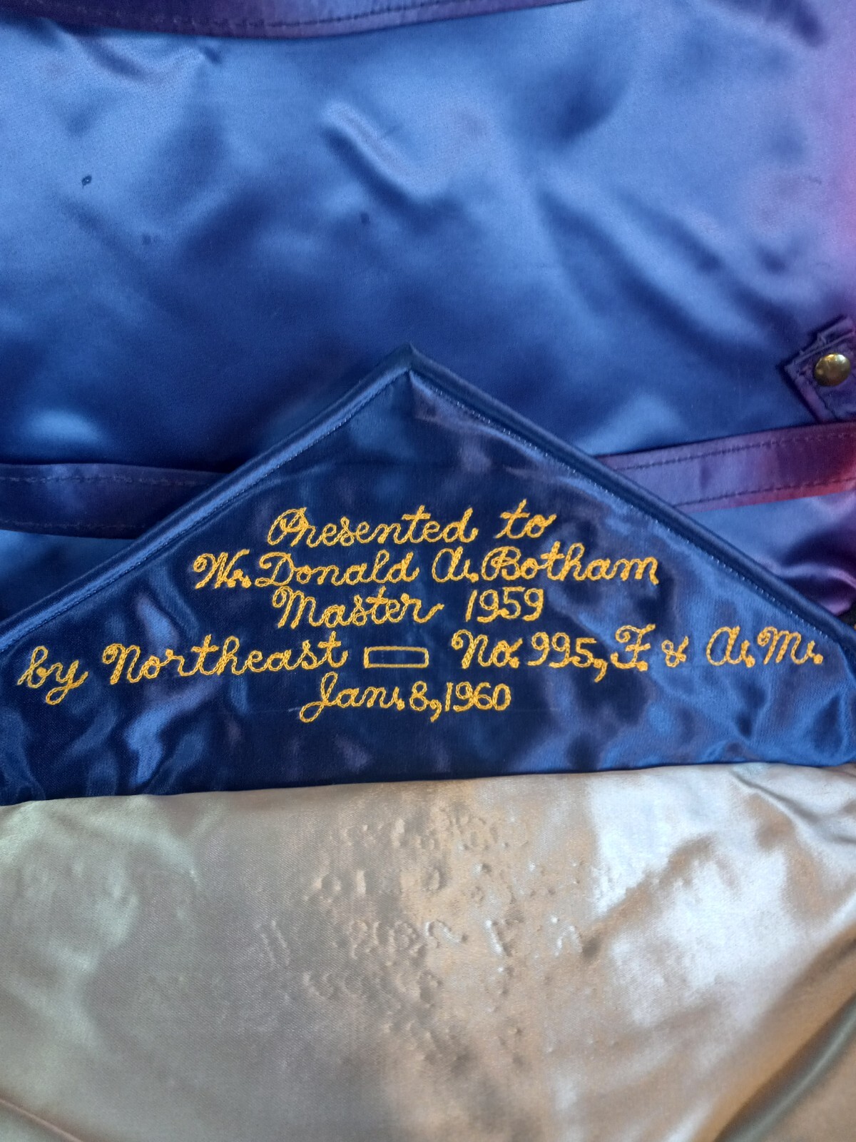 Masonic Past Master Apron Presentation Freemason VINTAGE eBay