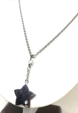 COLLANA MORELLATO IN ACCIAIO E STELLA CON BRILLANTINO UNISEX