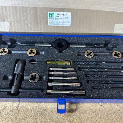 Greenfield Threading 420368 15 Pc. Tap Die Drill Set W/ Case - Made In USA  New