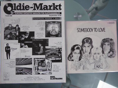 QUEEN '' SOMEBODY TO LOVE / WHITE MAN '' 7 Inch Single 1976 + OLDIE - MARKT 1996