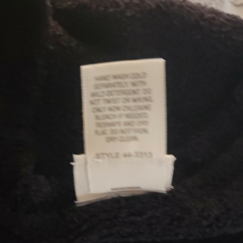 J. Jill Women's Black Faux Wrap Sweater Size Small Long Sleeves Terry Cloth - Picture 5 of 9