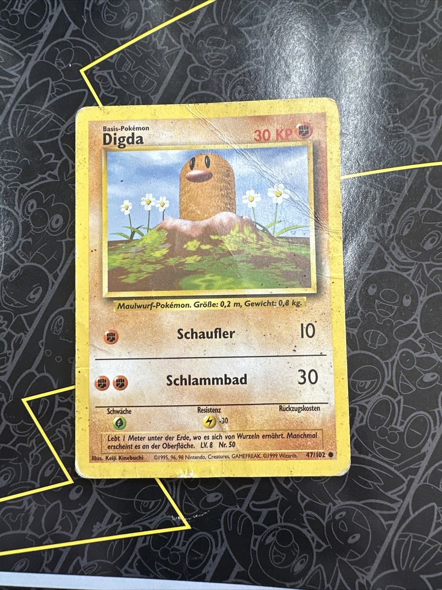 Pokemon Base Set German Diglett (Digda) 47/102 HP | eBay