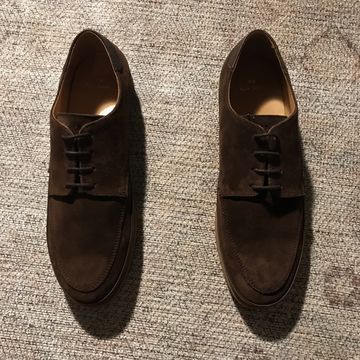 Paul Smith Broc Shoe Chocolate Brown Suede Size US 11 Casual Mens
