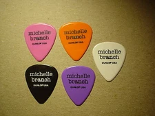 1 MICHELLE BRANCH RaRe 2001 Concert Tour Signature Orange GUITAR PICK