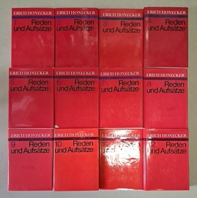 Buch: Erich Honecker - Reden und Aufsätze 1-12, Dietz, 1975 bis 1988, 12 Bände