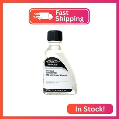Winsor & Newton Oil & Alkyd Solvents English Distilled Turpentine 250 ml