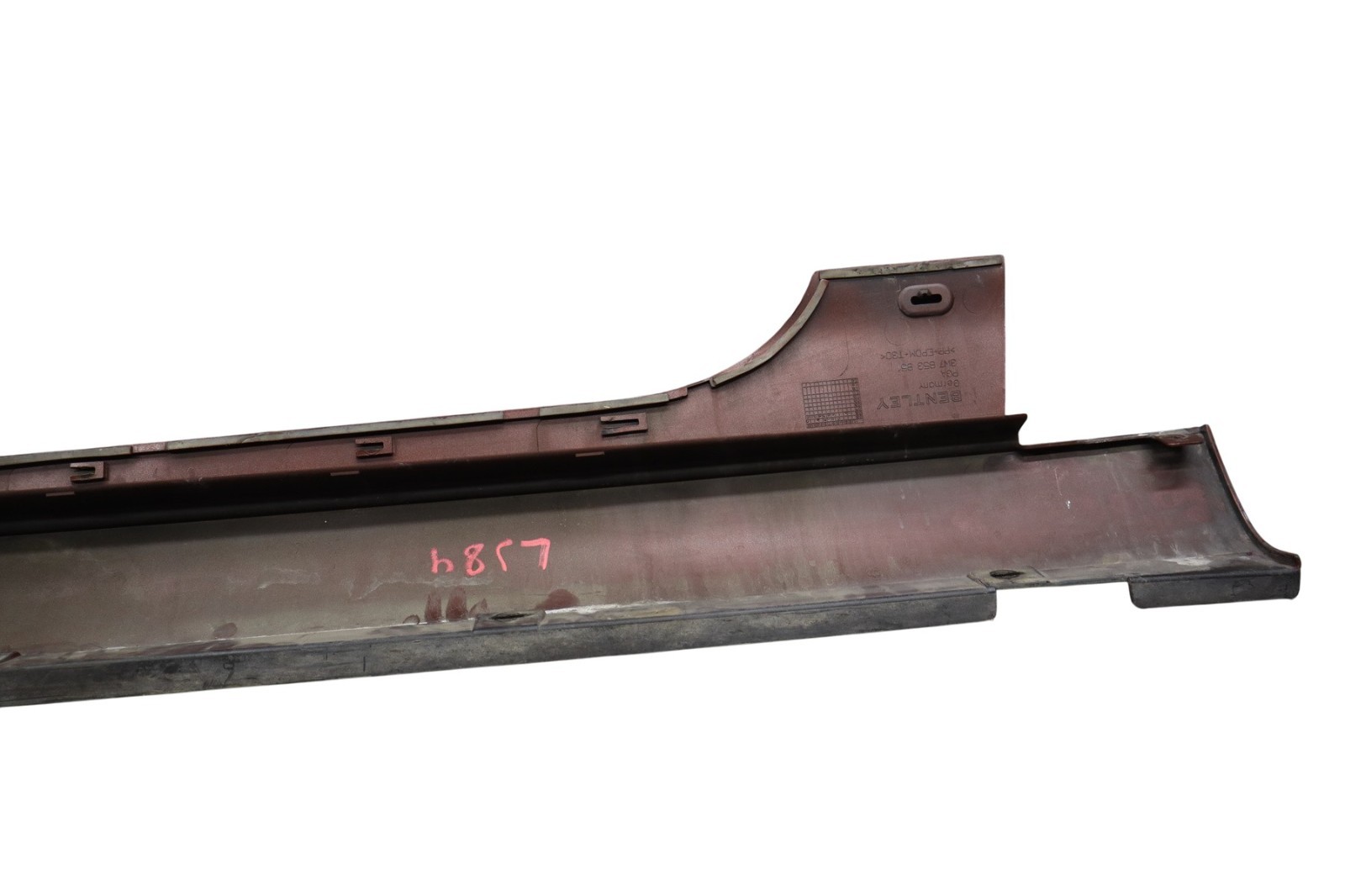 06-10 Bentley Continental Left Skirt Rocker Panel Molding Trim 3W7853851 Oem
