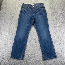 Denizen From Levi's Jeans Women 12 Blue Cotton Denim Straight High-Rise Workwear