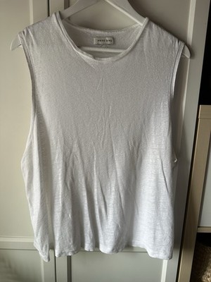 Anine Bing Leinenmix  Bluse Top Shirt M 38 w.Neu Weiß