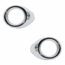 For Ford Focus 2012-2014 Fog Light Bezel Driver & Passenger Pair SE/SEL Chrome