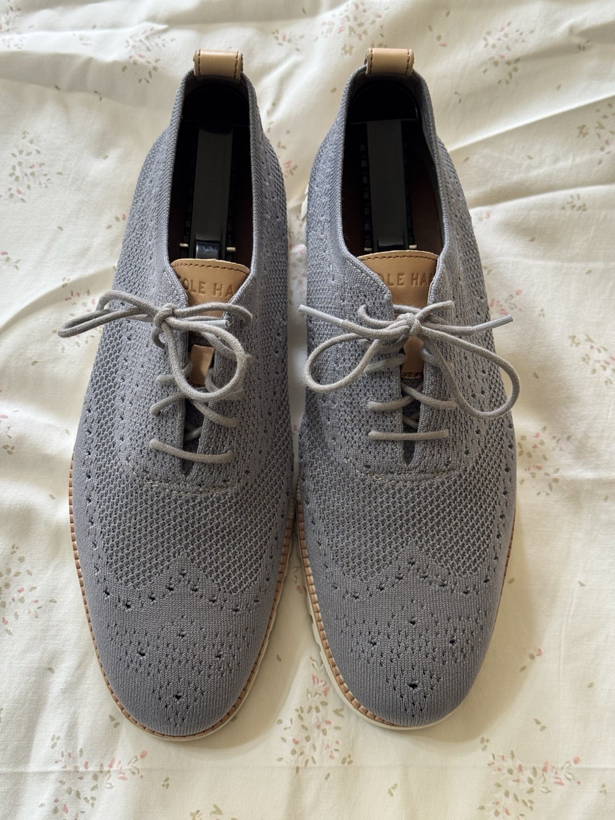 Cole Haan Zero Grand Men’s Oxford Shoes Gray Stitchlite Wingtip Size 9.5