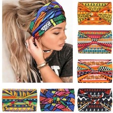 Wide Headbands for African: Black, Red, Blue, Orange, Dark Yellow, Bright Yellow
